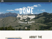 Tablet Screenshot of domemountainranch.com